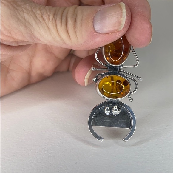 Amber spider 🕷 Brooch - Picture 4 of 7